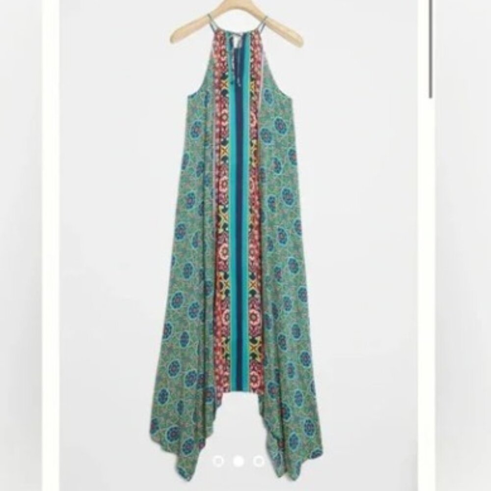 Anthropologie Ella Halter Tunic Dress Size M/L EUC